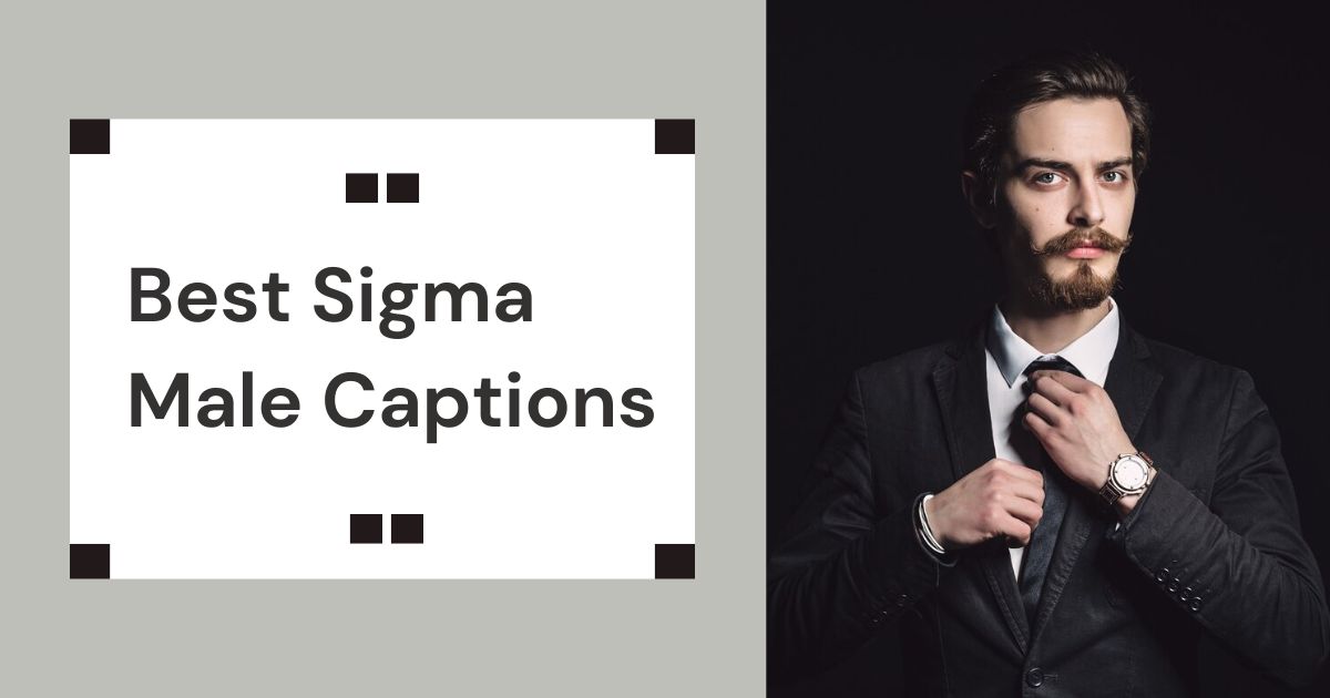 Sigma Male Captions