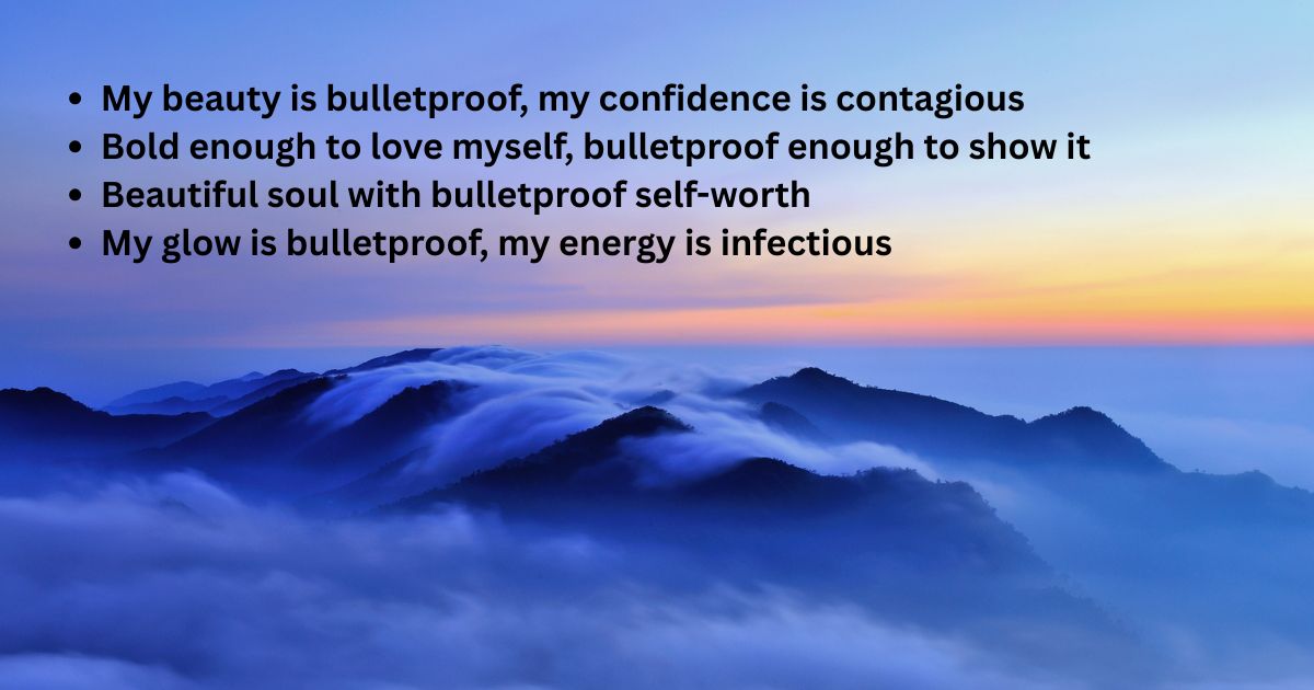 Bold & Beautiful Bullet Captions for Self-Love Posts
