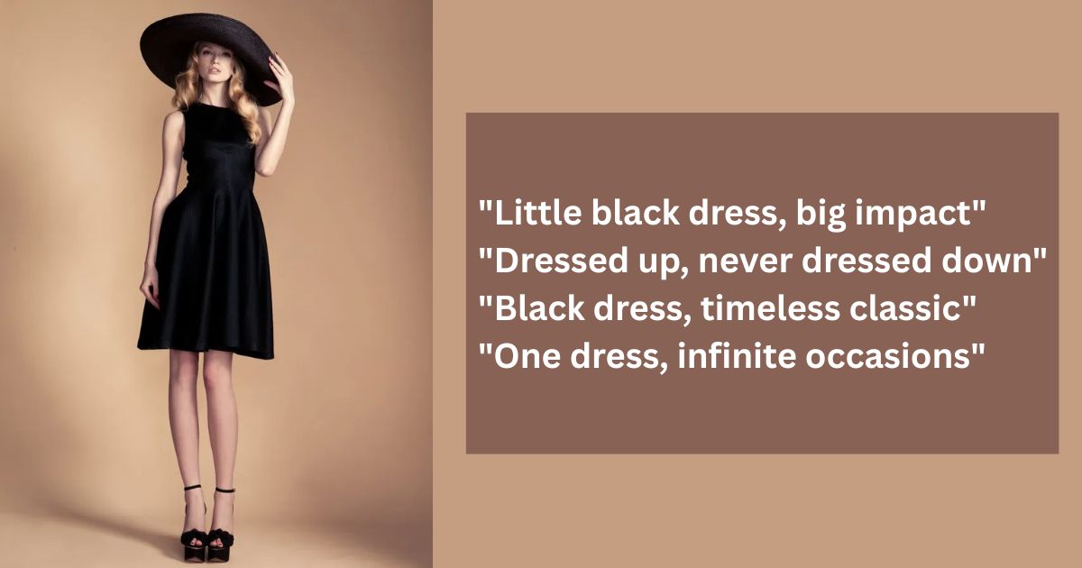 Chic Black Dress Captions for Instagram