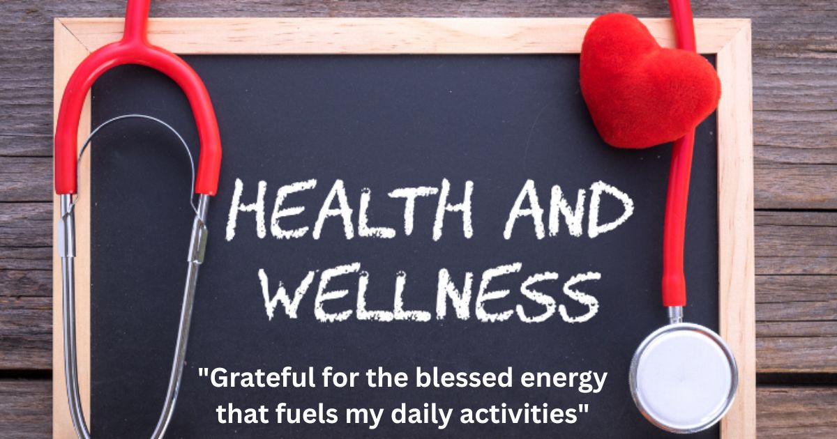 Health and Wellness Blessed Captions - Mind, Body, Spirit