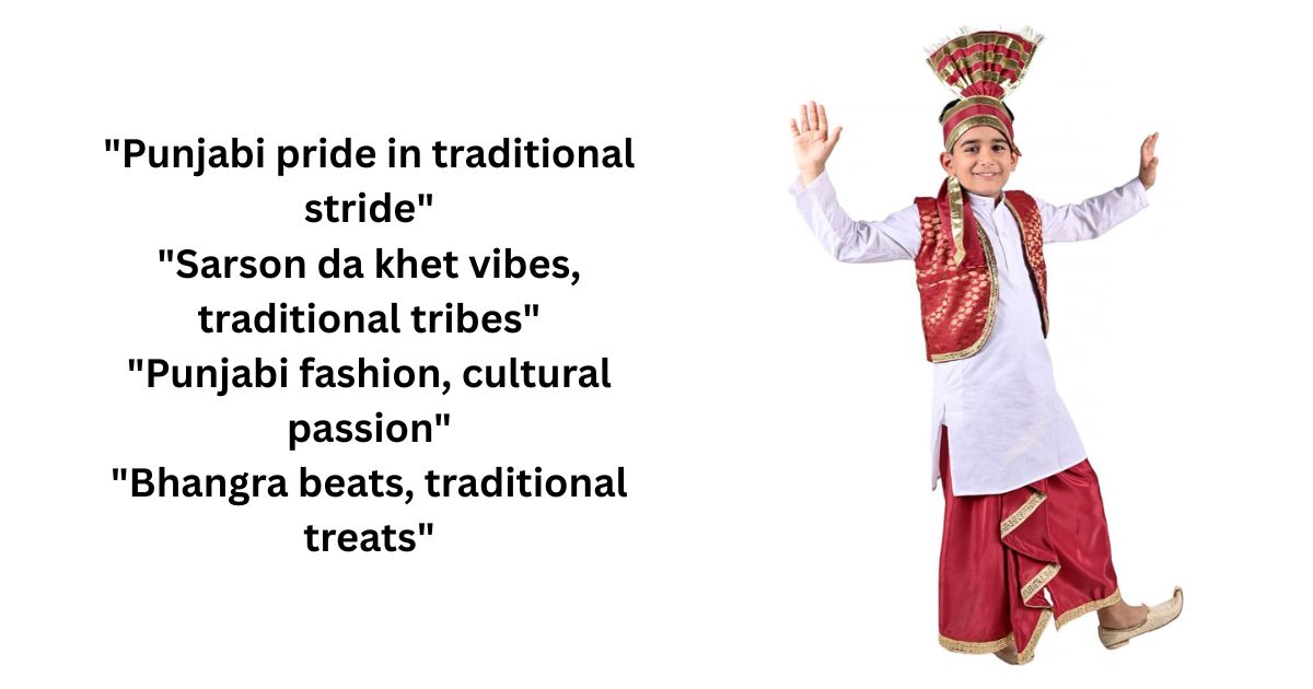 Punjabi Traditional Style Captions - Bhangra-Ready Ethnic Quotes