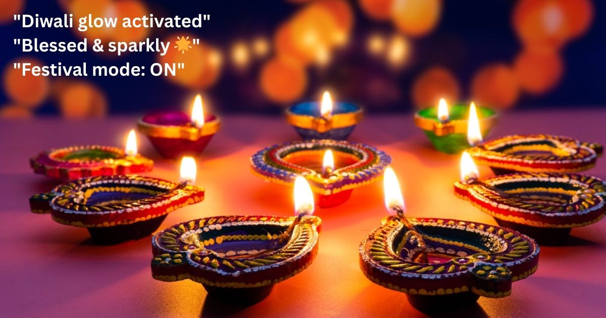 Short & Sweet Diwali Captions for Quick Posts