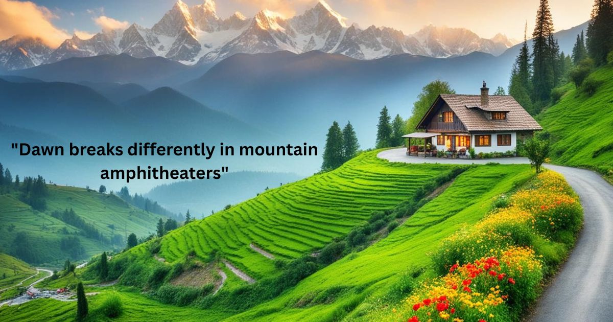 Sunrise & Sunset Hill Station Captions for Golden Hour Posts