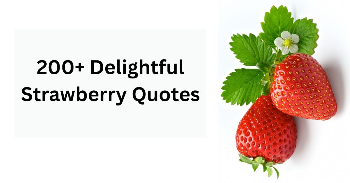 200+ Delightful Strawberry Quotes to Sweeten Your Day