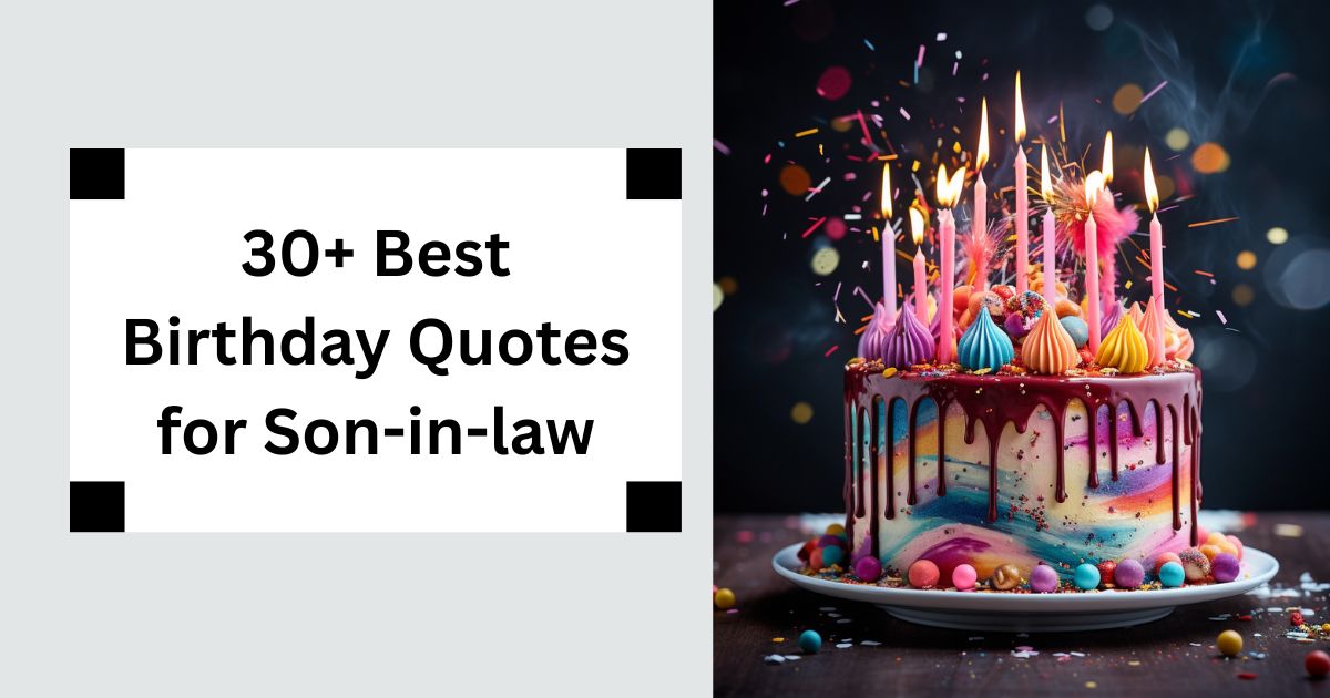 30+ Best Birthday Quotes for Son-in-law Warm & Welcoming Wishes 2025