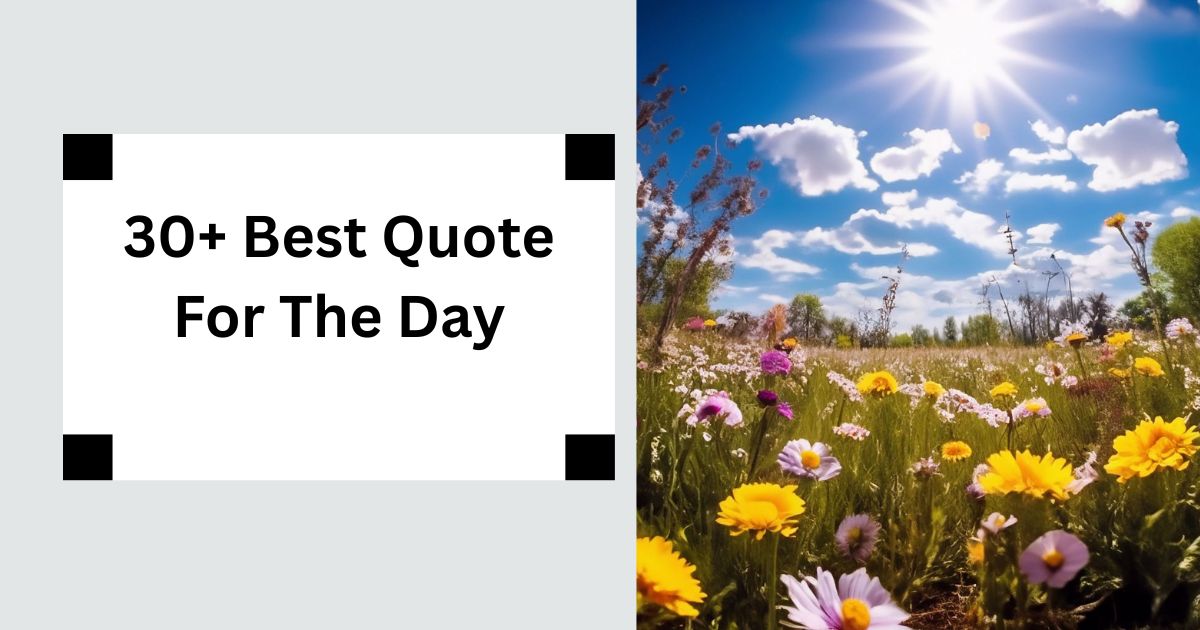 30+ Best Quote For The Day Daily Inspiration & Motivation 2025
