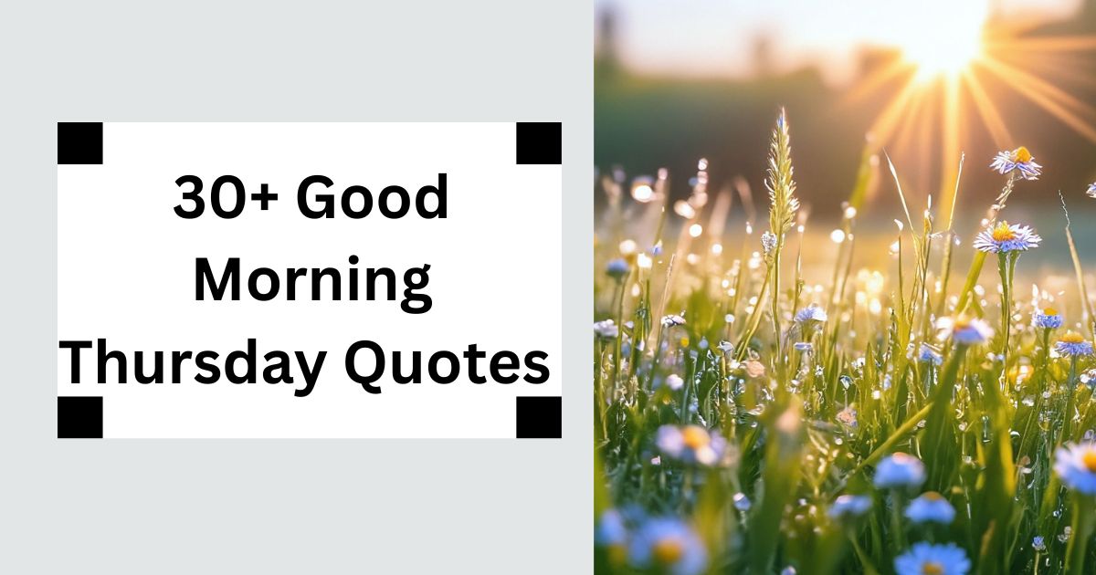 30+ Good Morning Thursday Quotes Positive Vibes 2025