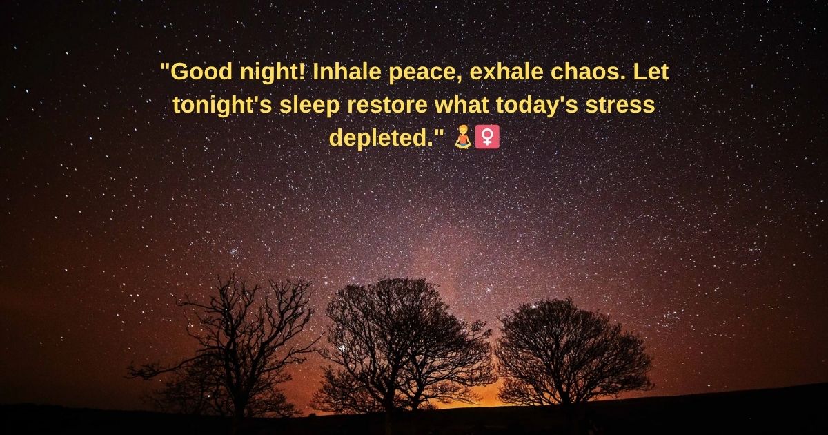 Calming Good Night Quotes 🕊️