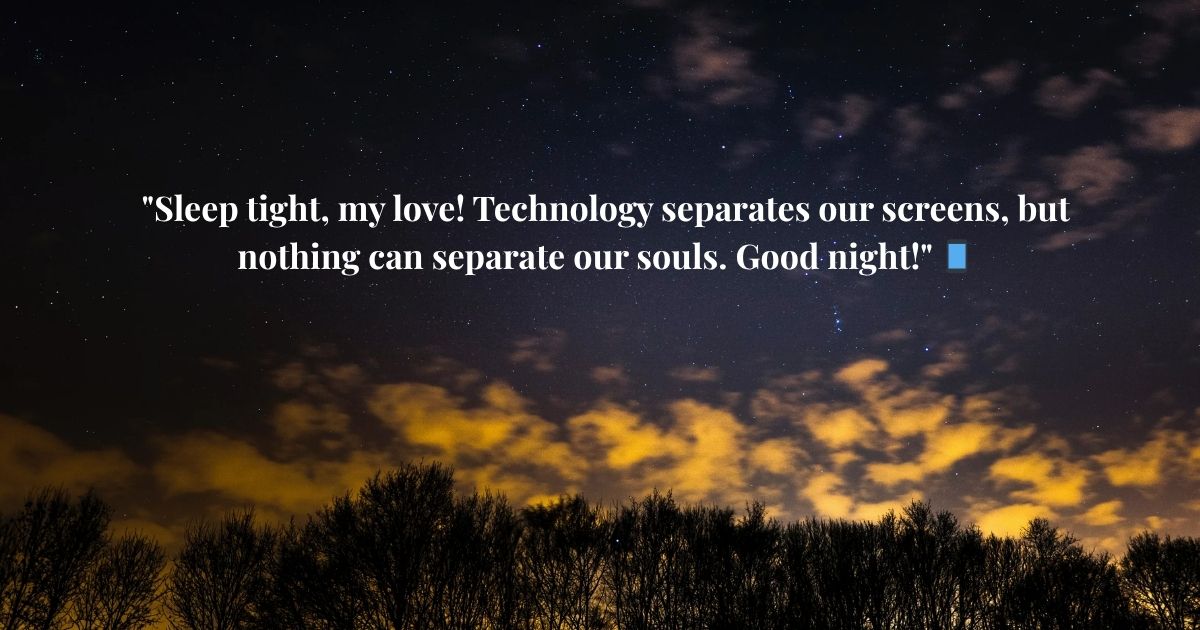 Long Distance Good Night Love Quotes 🌍