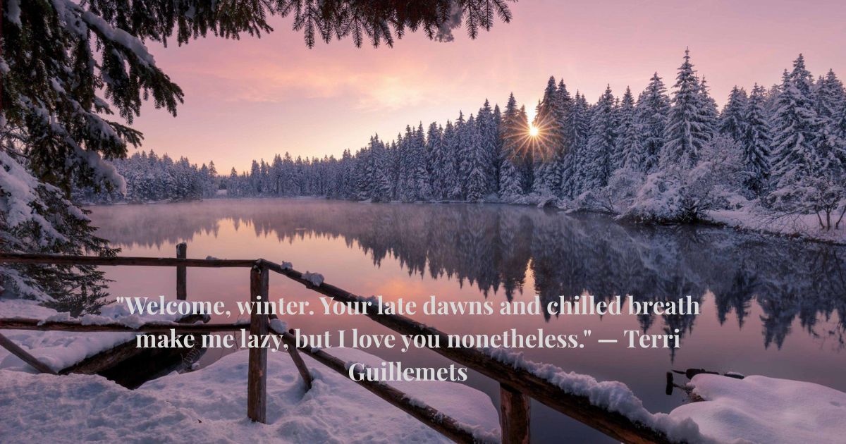 Love Winter Quotes Love Winter Quotes