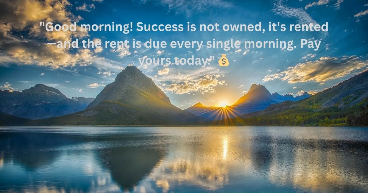 Success-Focused Morning Quotes 💎